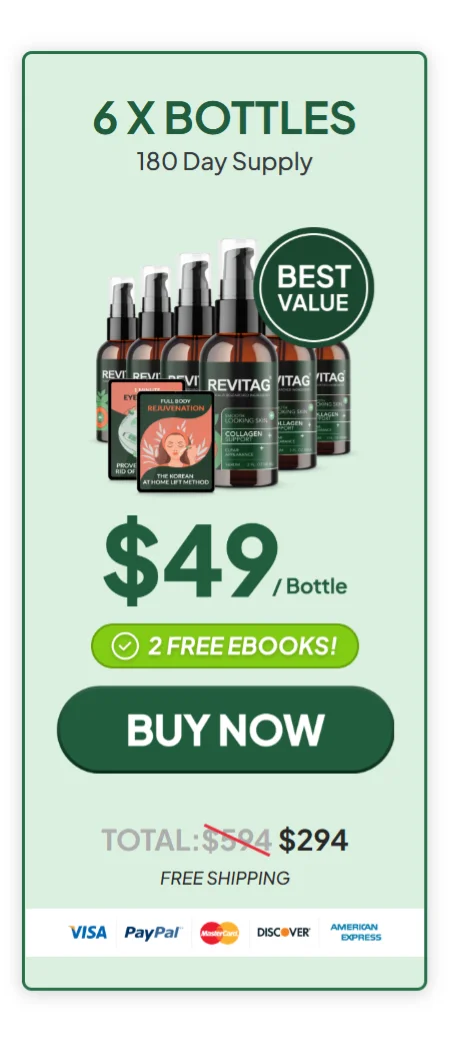 ReviTag® 6 bottles pricing